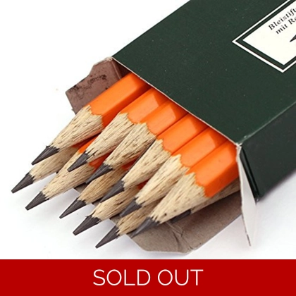 FABER-CASTELL Bonanza Black Lead Pencil 2Bwith eraser Pkt of 12